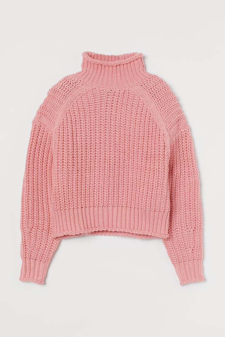 Pink Turtleneck